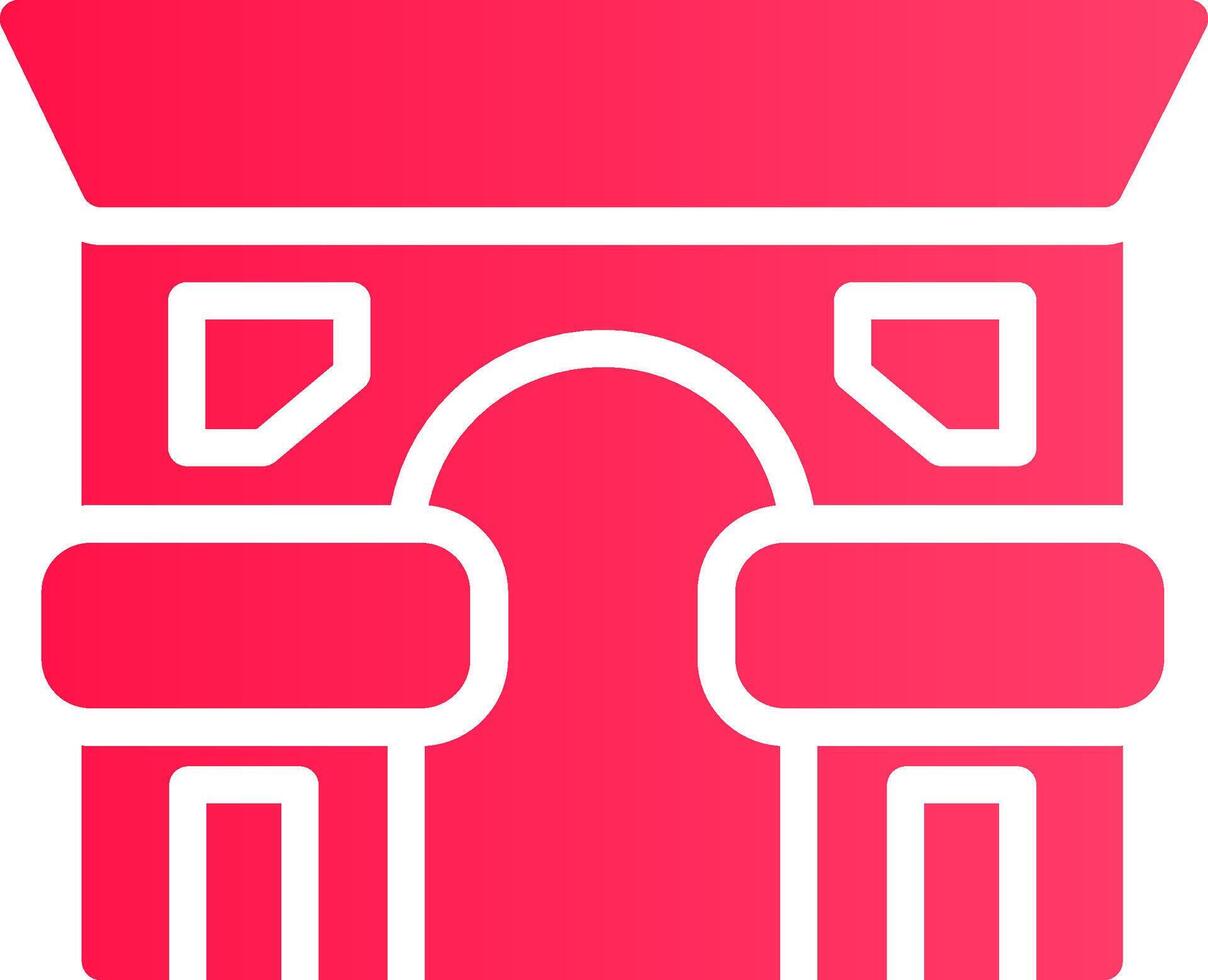 Arc De Triomphe Creative Icon Design vector