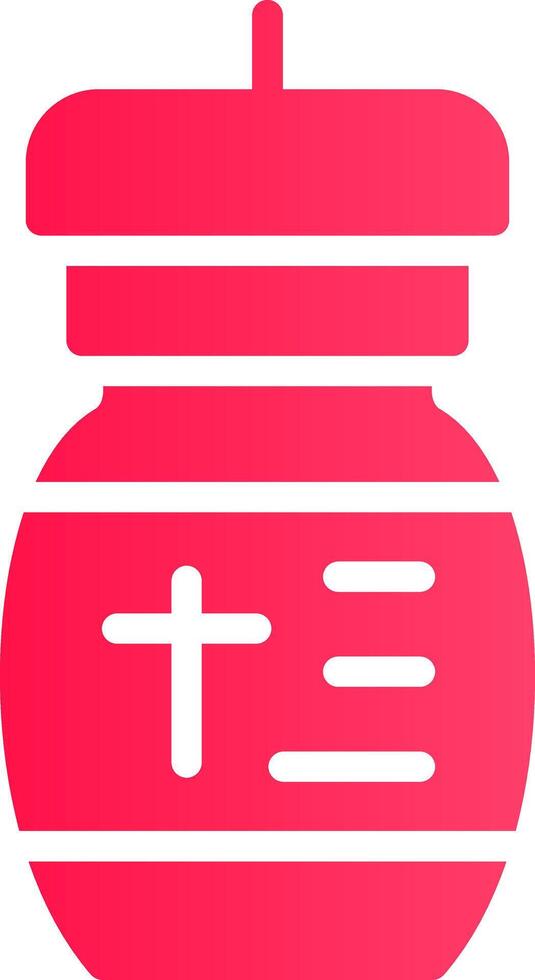 Glyph pink Gradient vector