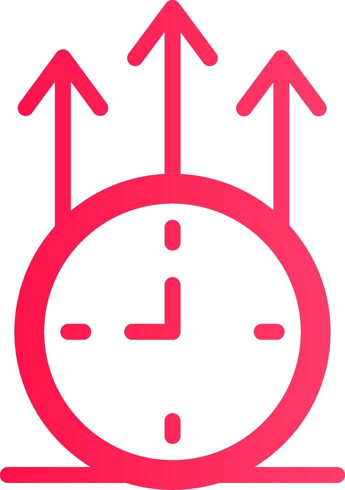 Glyph pink Gradient vector