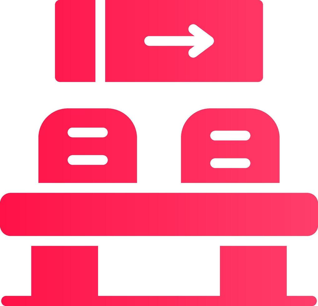 Waiting Room Creative Icon Design vector