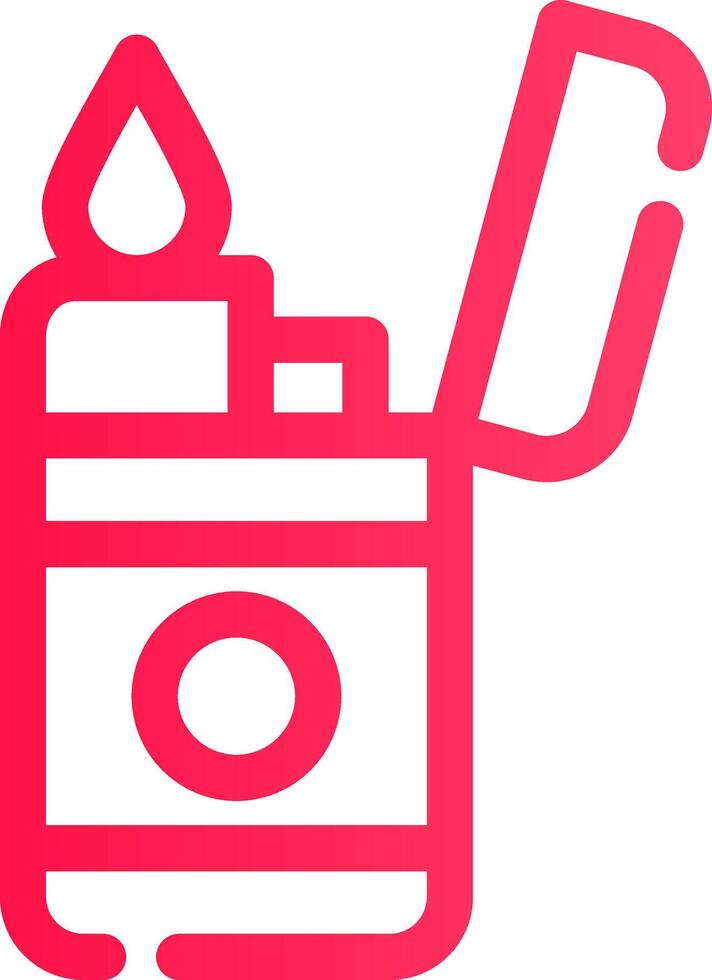 Glyph pink Gradient vector