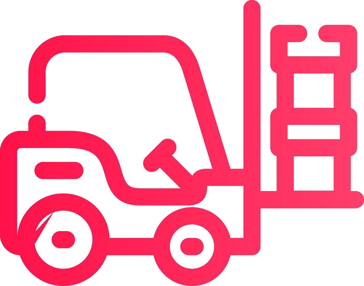 Forklift Creative Icon Design vector
