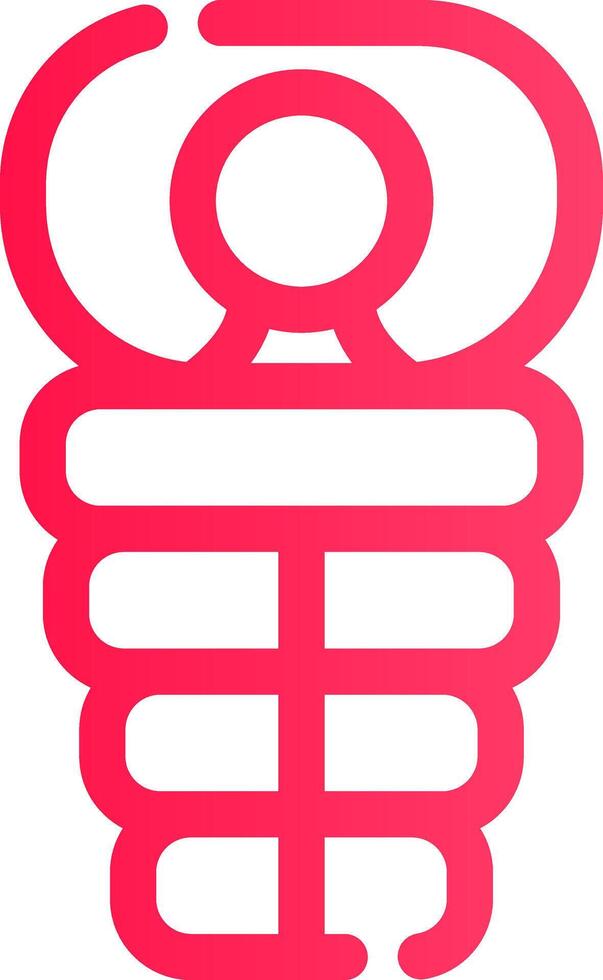 Sleeping Bag Creative Icon Design vector