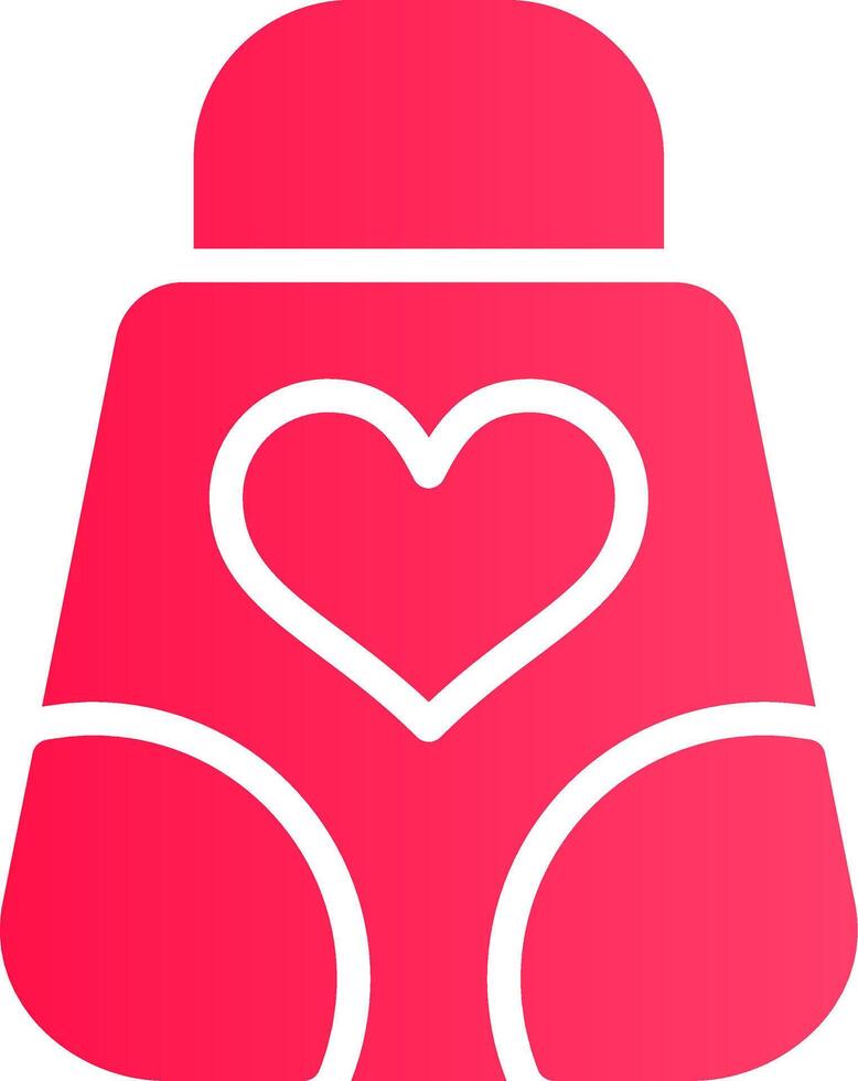 Glyph pink Gradient vector