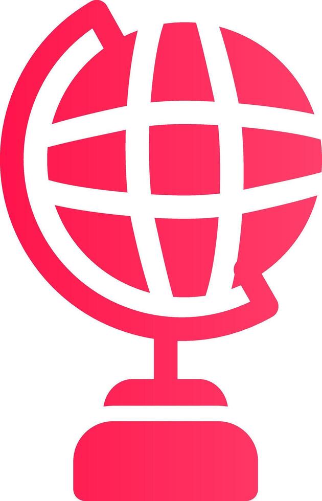 Globe Stand Creative Icon Design vector