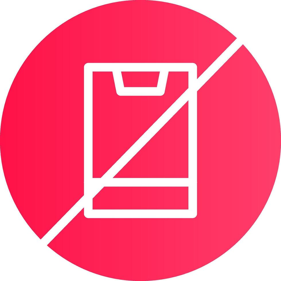 No Phone Creative Icon Design vector