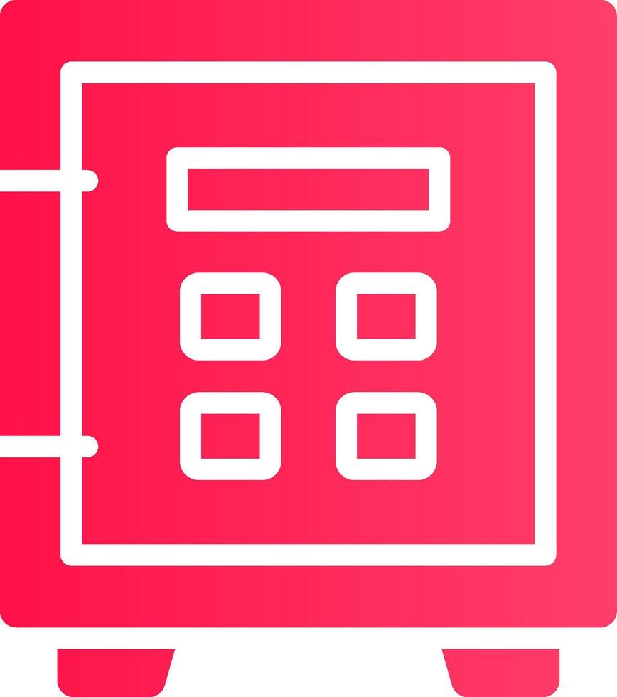 Glyph pink Gradient vector