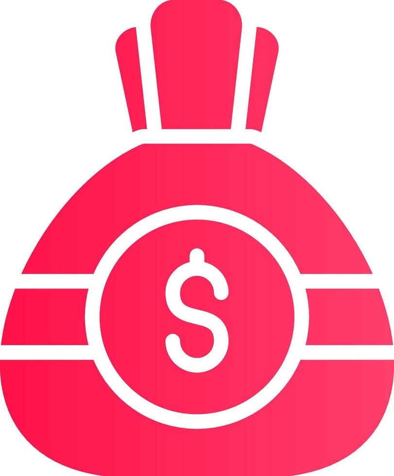 Money Bag Creative Icon Design vector