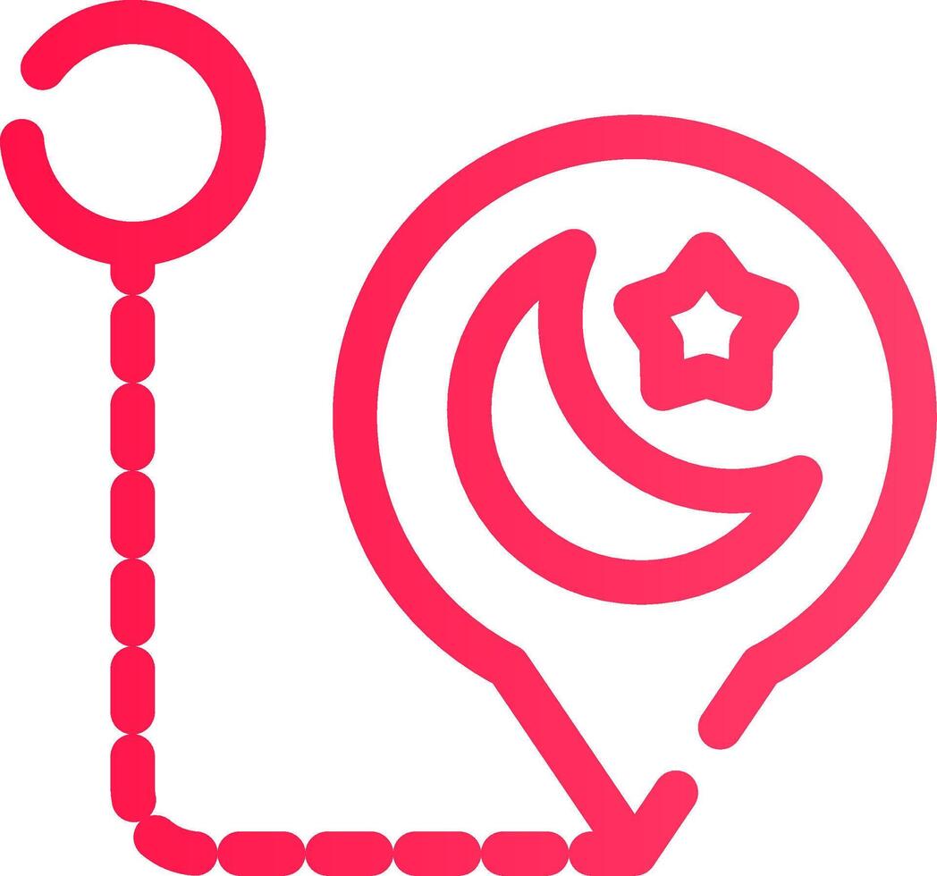 Pilgrimage Creative Icon Design vector