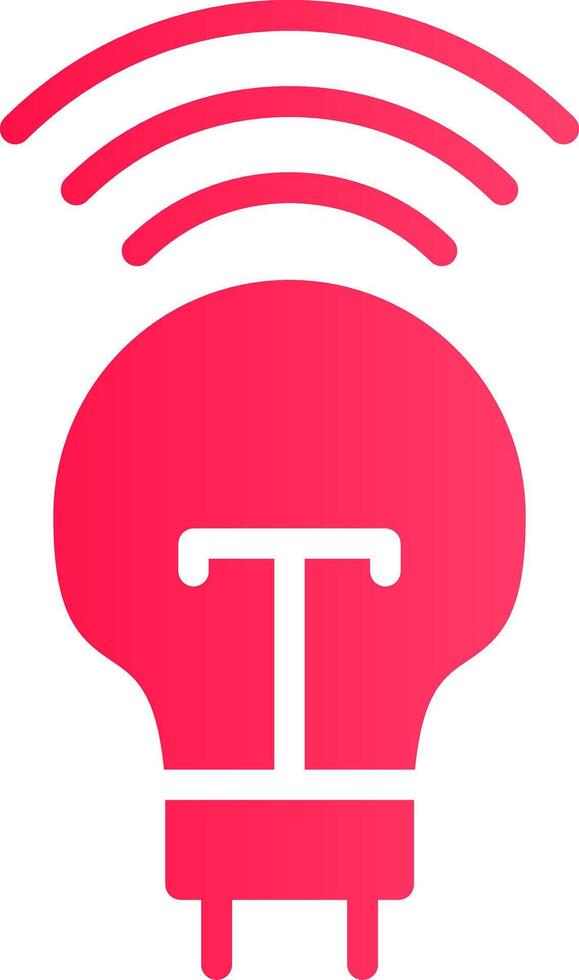 Glyph pink Gradient vector