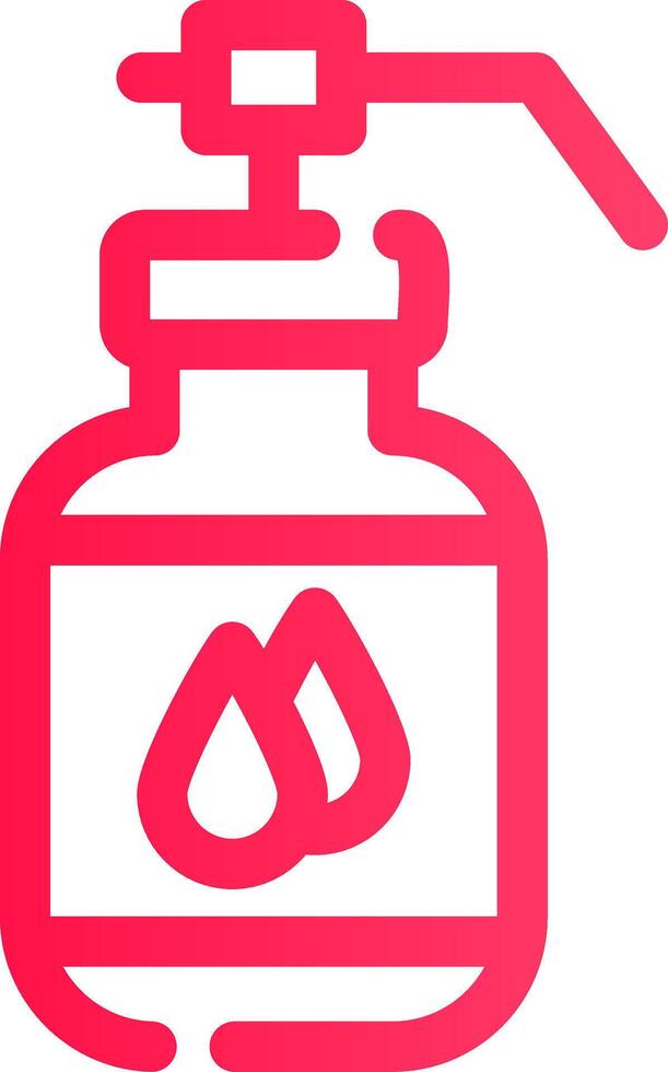 Glyph pink Gradient vector