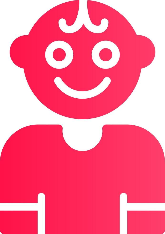 Glyph pink Gradient vector