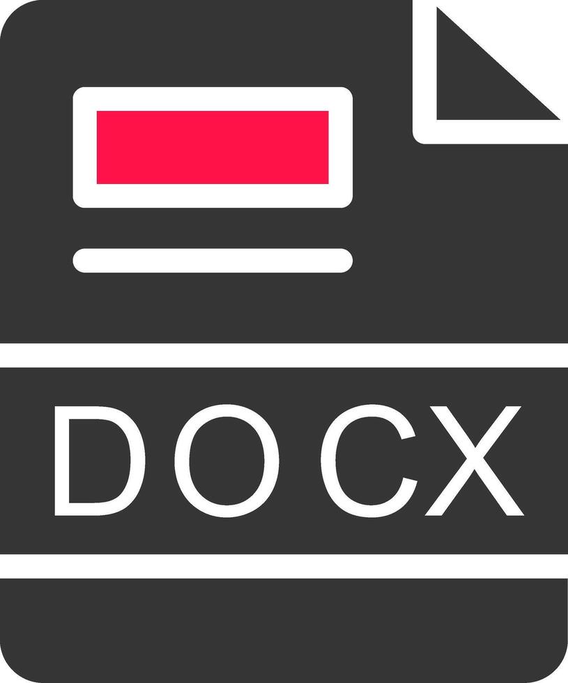 DOCX Creative Icon Design vector