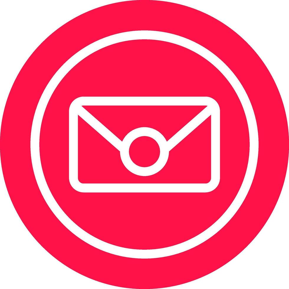 Circle Envelope Creative Icon Design vector