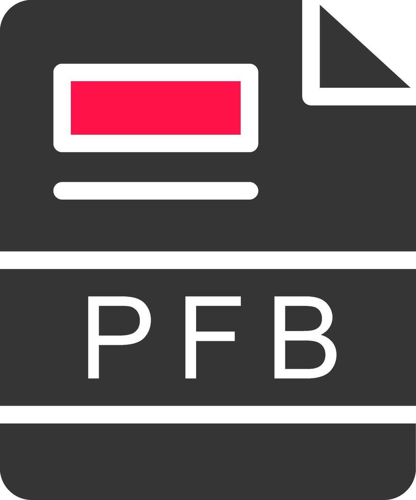pfb creativo icono diseño vector
