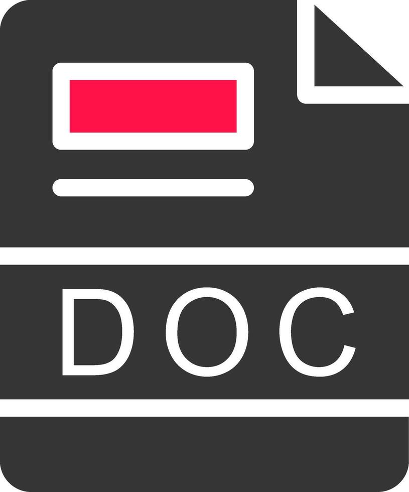 DOC Creative Icon Design vector