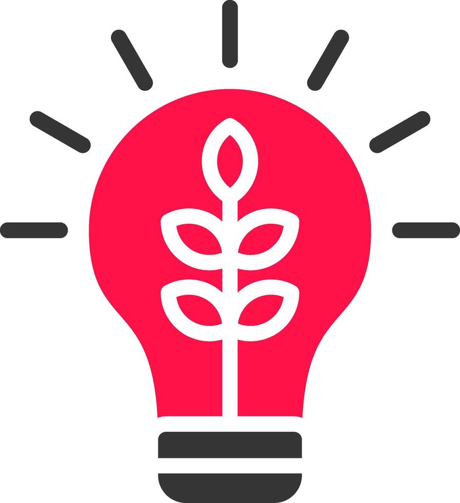 Ecological Bulb Creative Icon Design vector