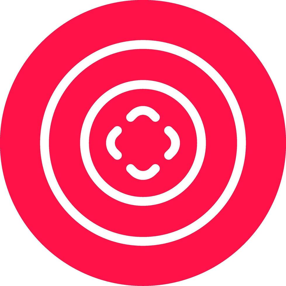 Bullseye Creative Icon Design vector