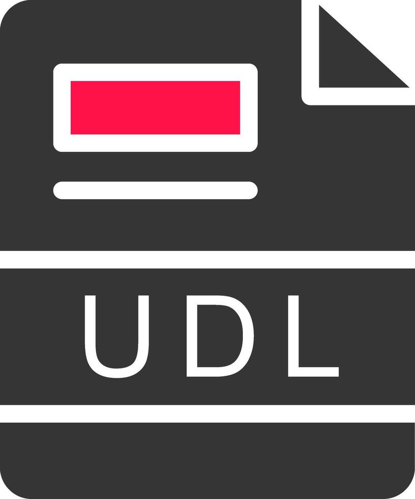 UDL Creative Icon Design vector