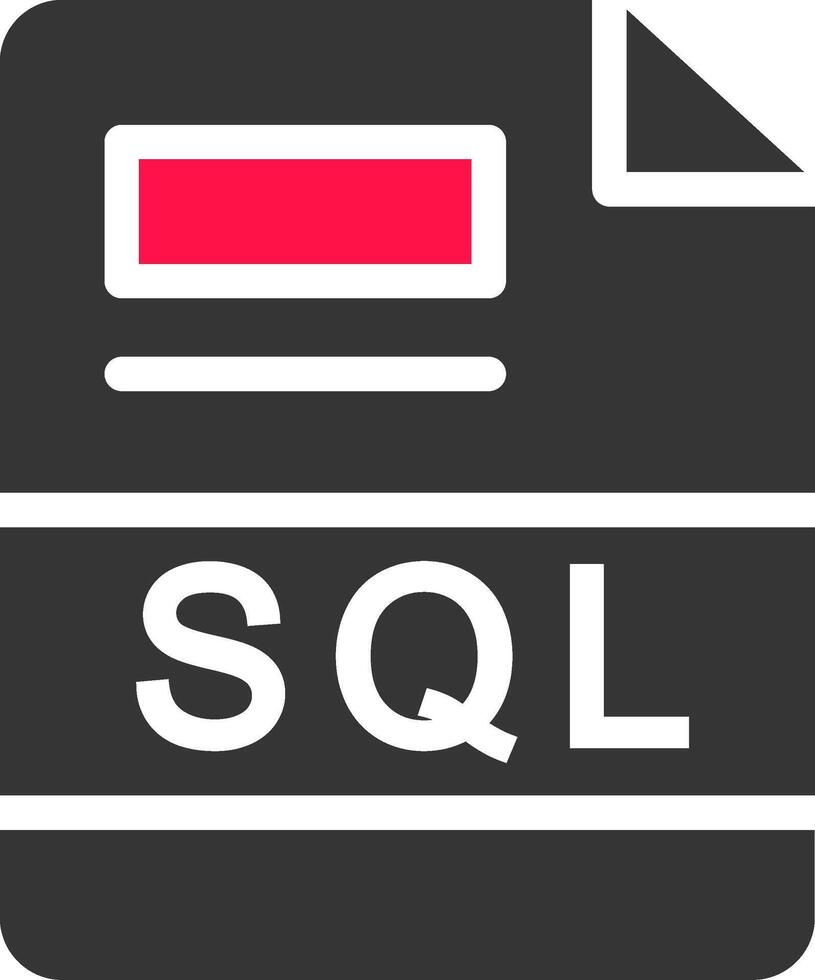 SQL Creative Icon Design vector