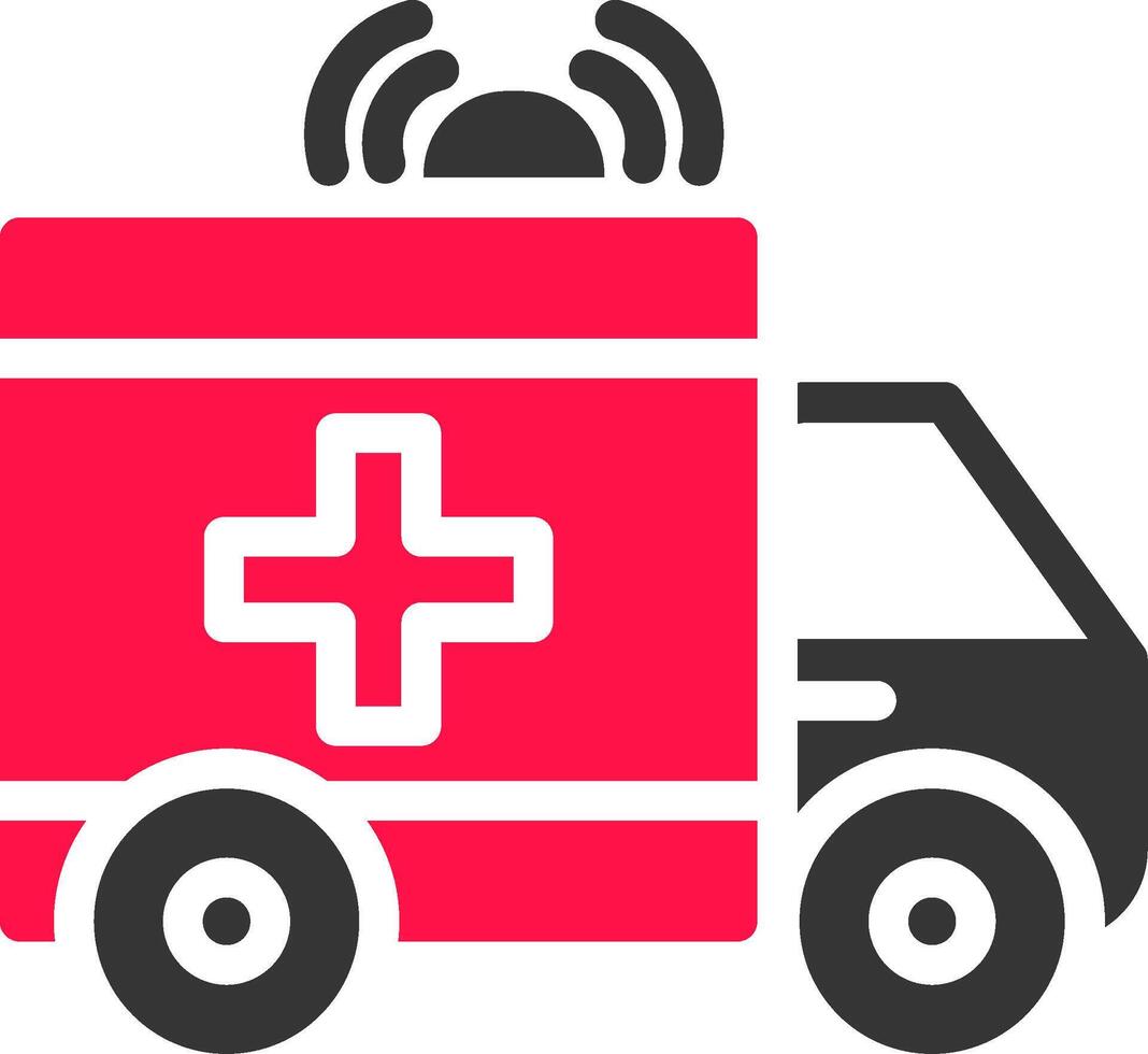 Ambulance Creative Icon Design vector