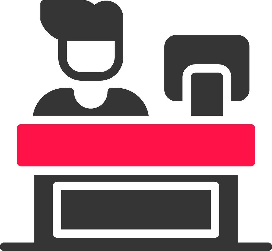 Cashier Creative Icon Design vector