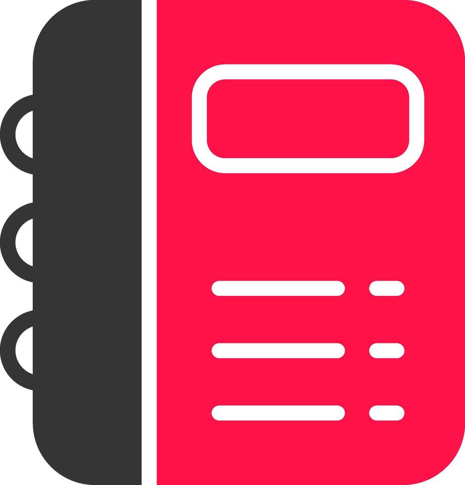 Glyph Red and Yellow Gradient vector
