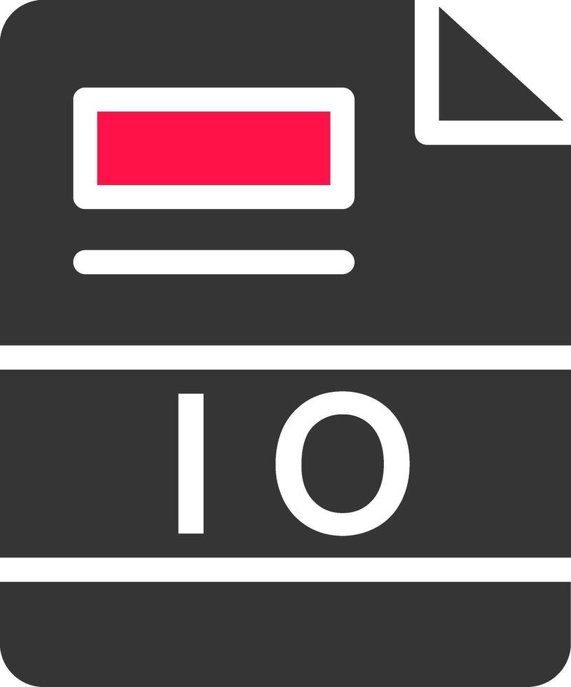 IO Creative Icon Design vector