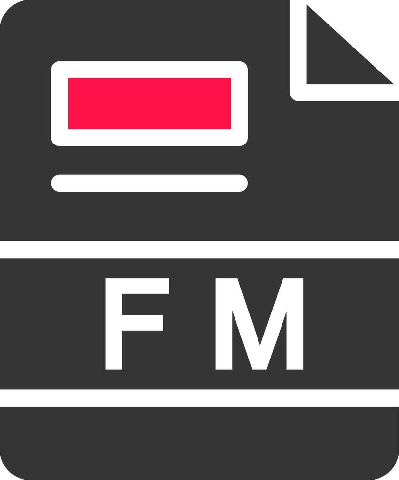 FM Creative Icon Design vector