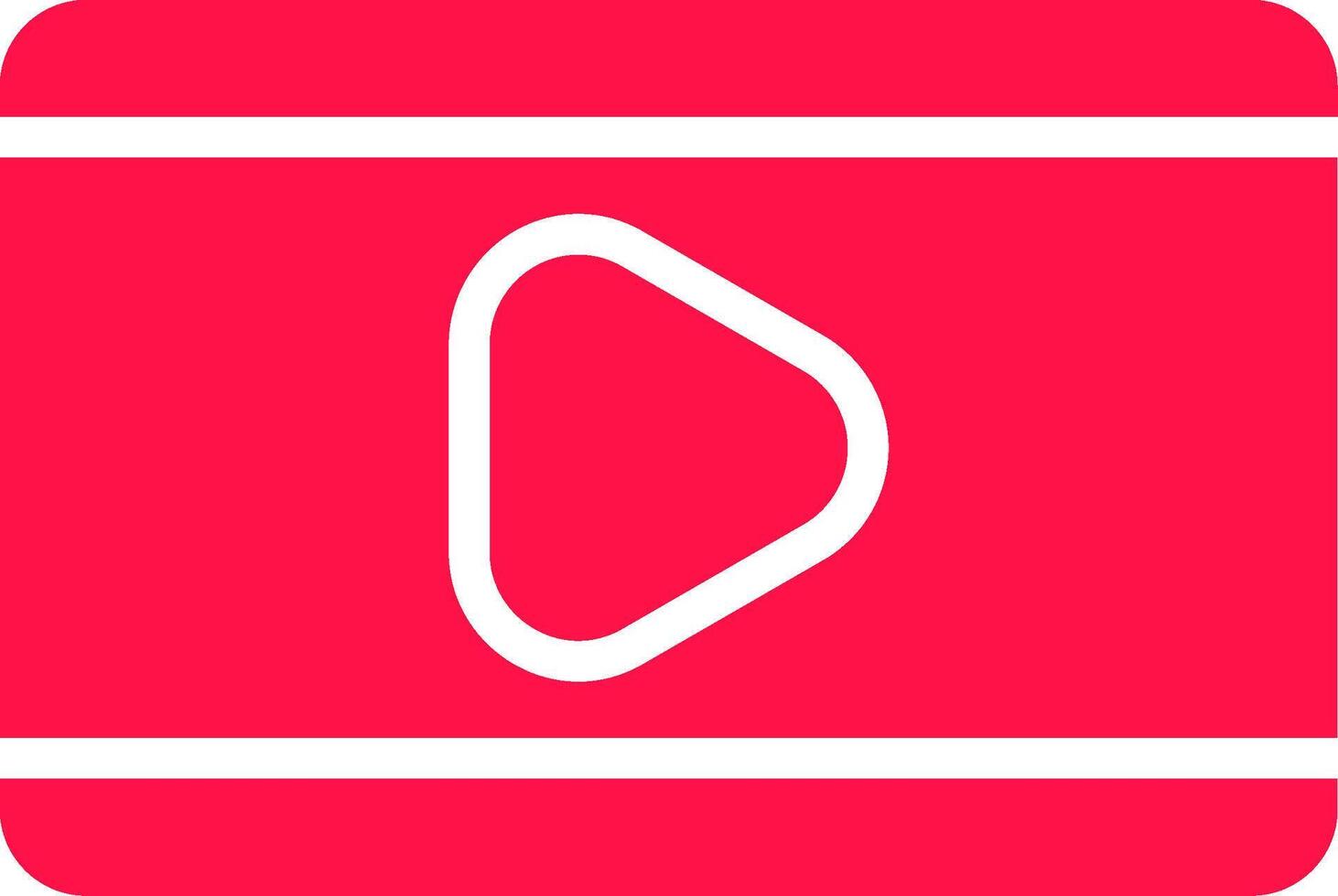 Video Play Creative Icon Design vector