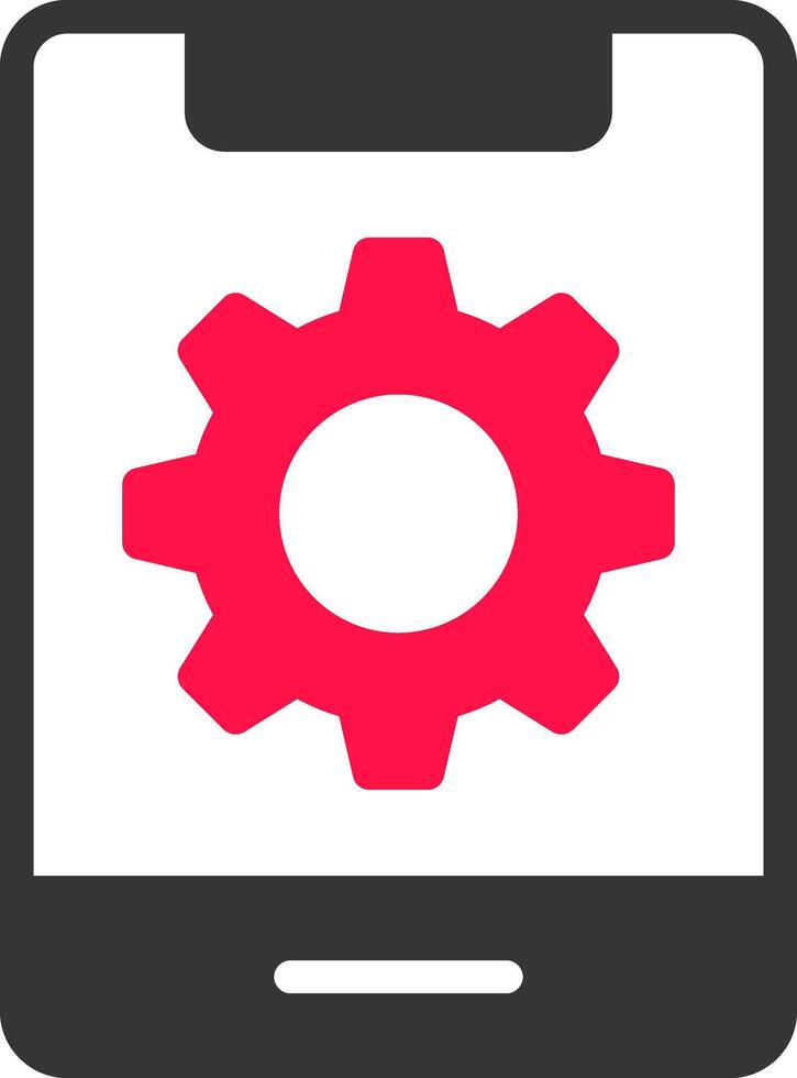 Mobile Setting Creative Icon Design vector