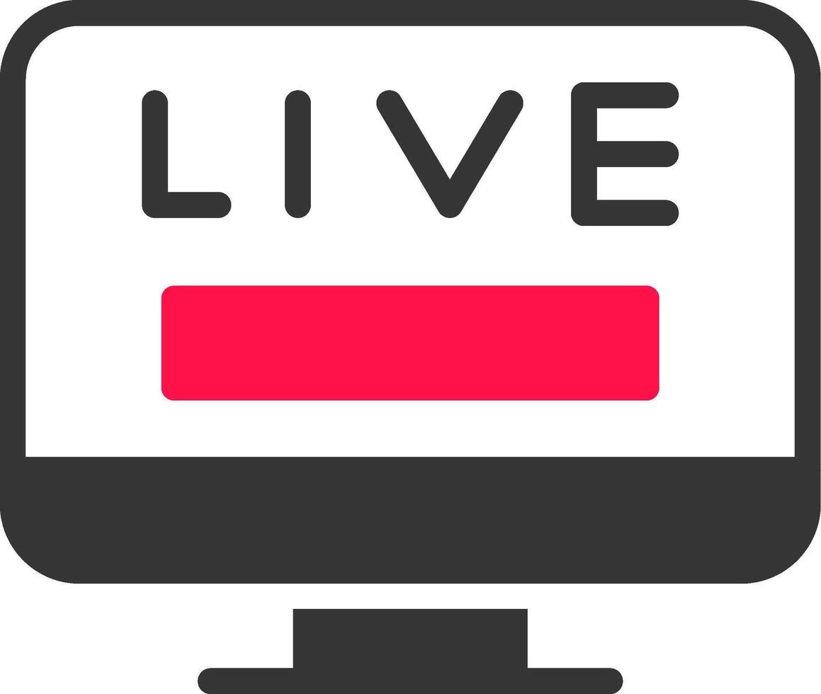 Live TV Creative Icon Design vector