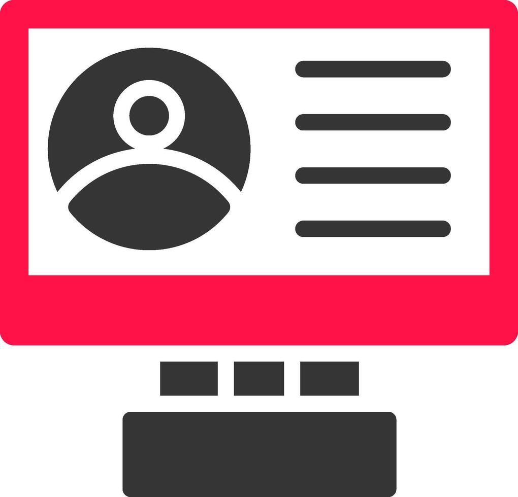 Profile Creative Icon Design vector
