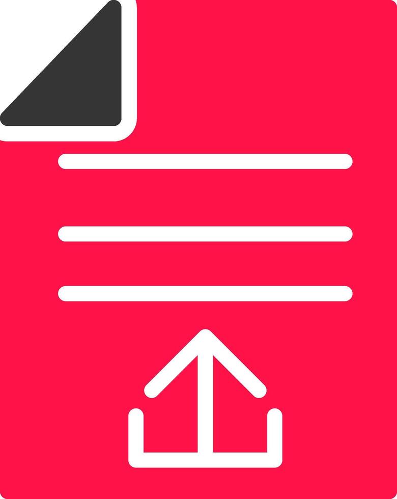 Upload File Creative Icon Design vector