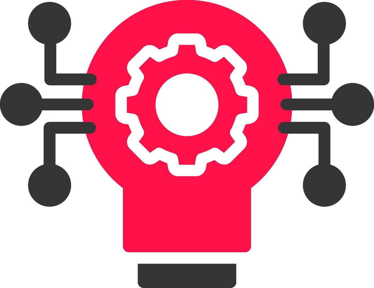 Technology Disruption Creative Icon Design vector