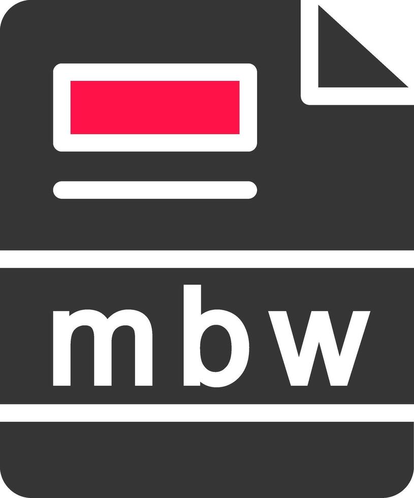 mbw creativo icono diseño vector