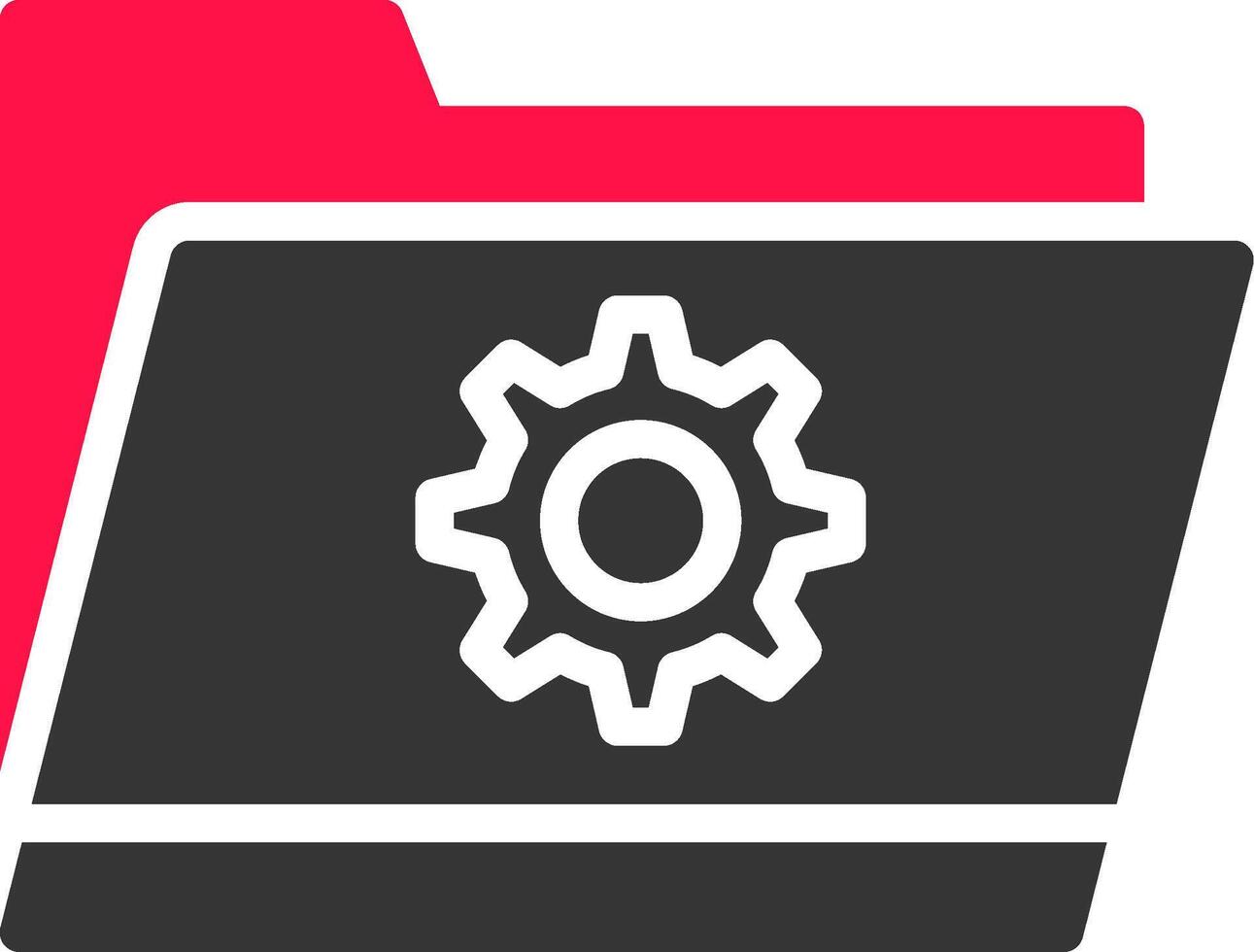 Folder Setting Creative Icon Design vector