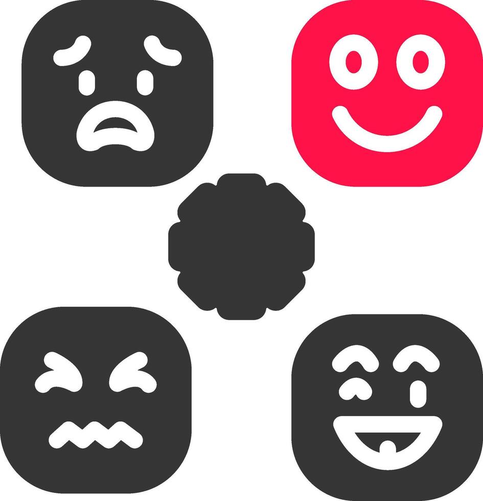 Perceiving Emotions Creative Icon Design vector