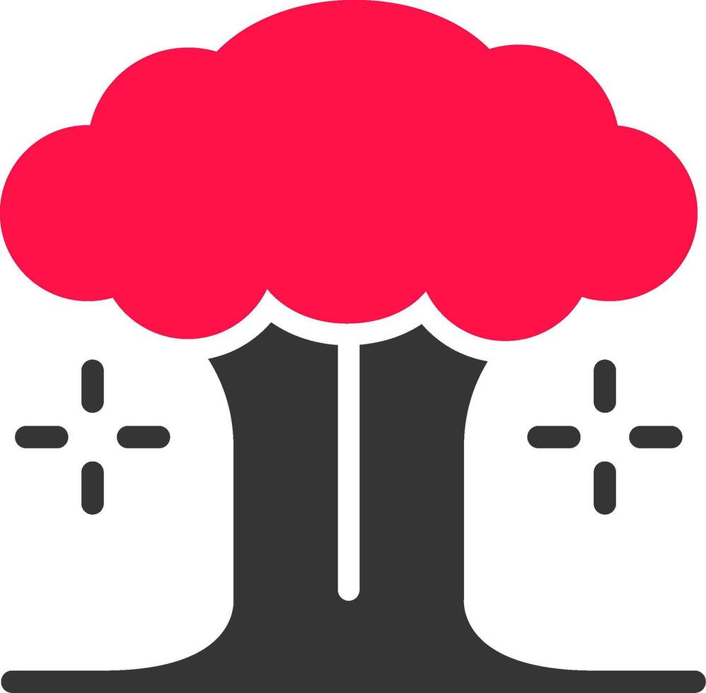 Nuclear Explosion Creative Icon Design vector