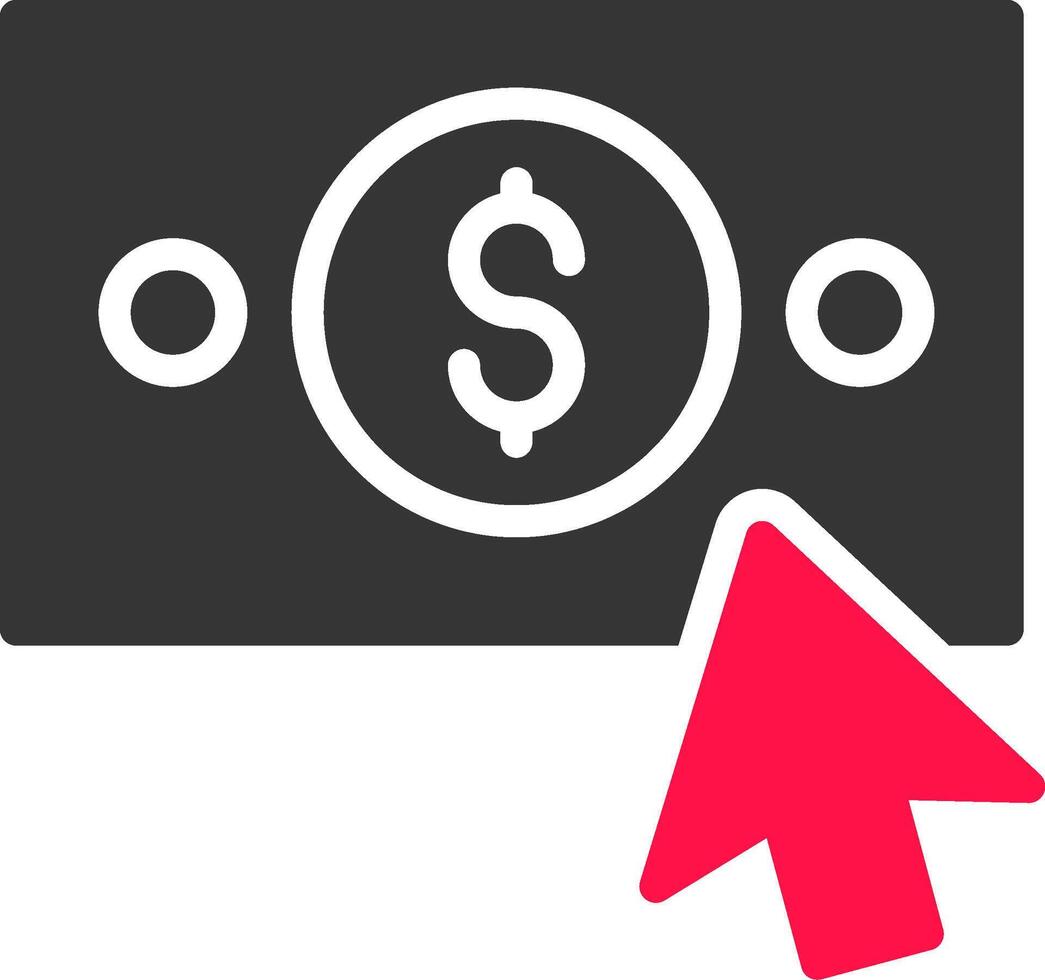 Pay Per Click Creative Icon Design vector