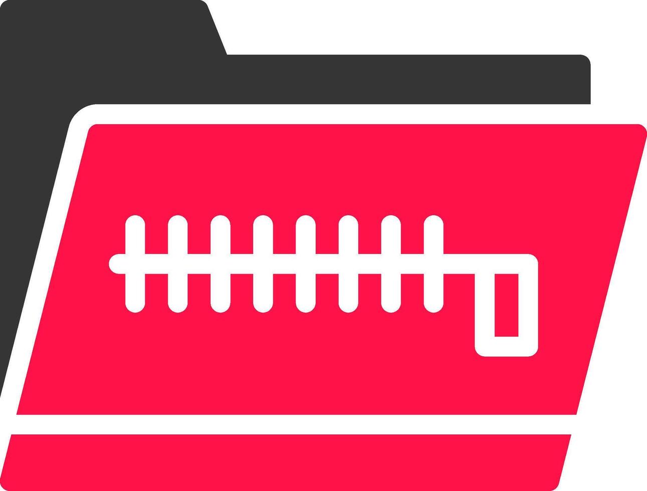 Zip Folder Creative Icon Design vector