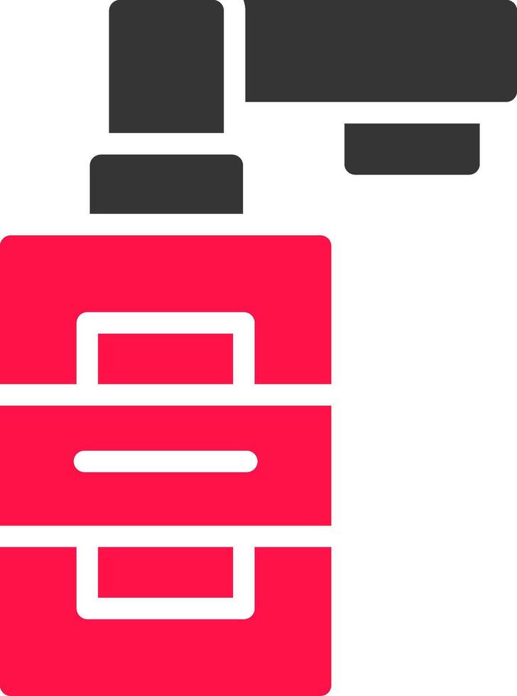 Glyph Red and Yellow Gradient vector
