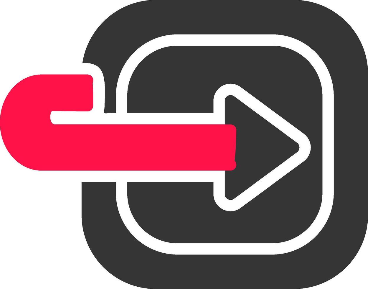 Moving Forward Creative Icon Design vector