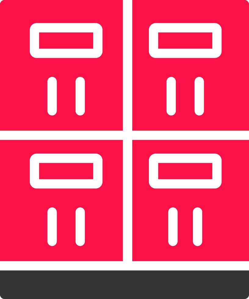 Lockers Creative Icon Design vector
