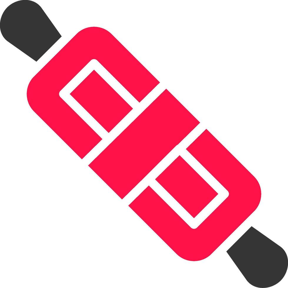 Rolling Pin Creative Icon Design vector