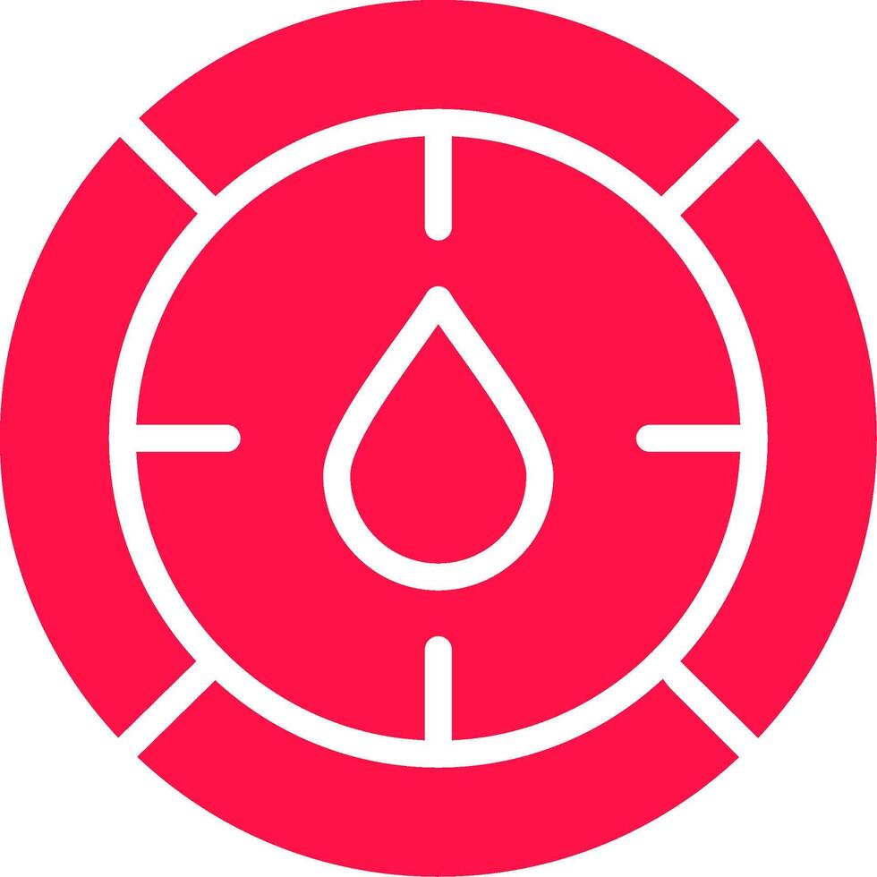 Glyph Red and Yellow Gradient vector
