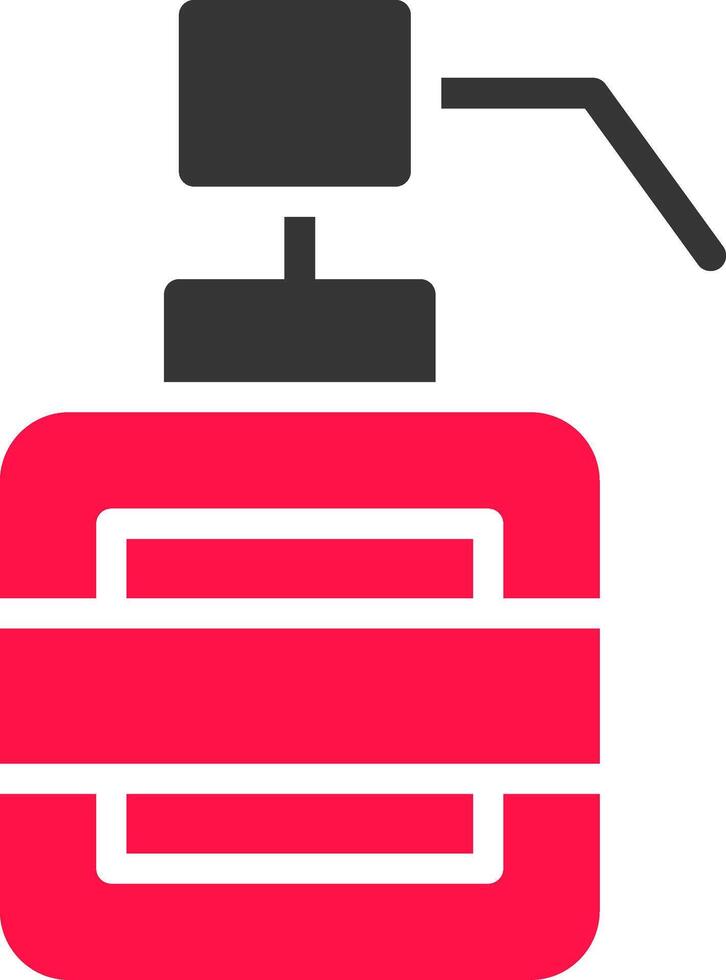 Glyph Red and Yellow Gradient vector