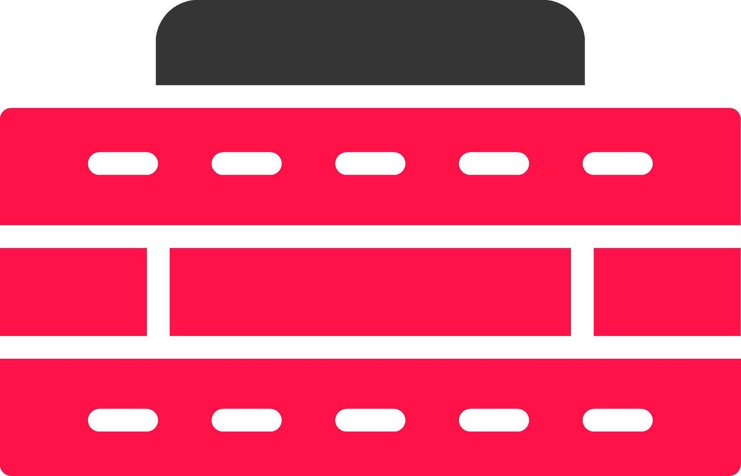 Glyph Red and Yellow Gradient vector