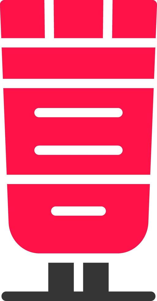 Glyph Red and Yellow Gradient vector