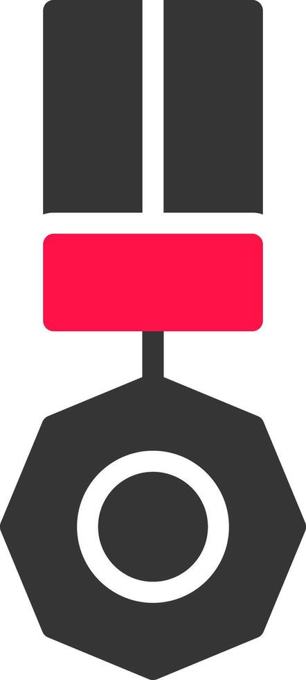 Glyph Red and Yellow Gradient vector